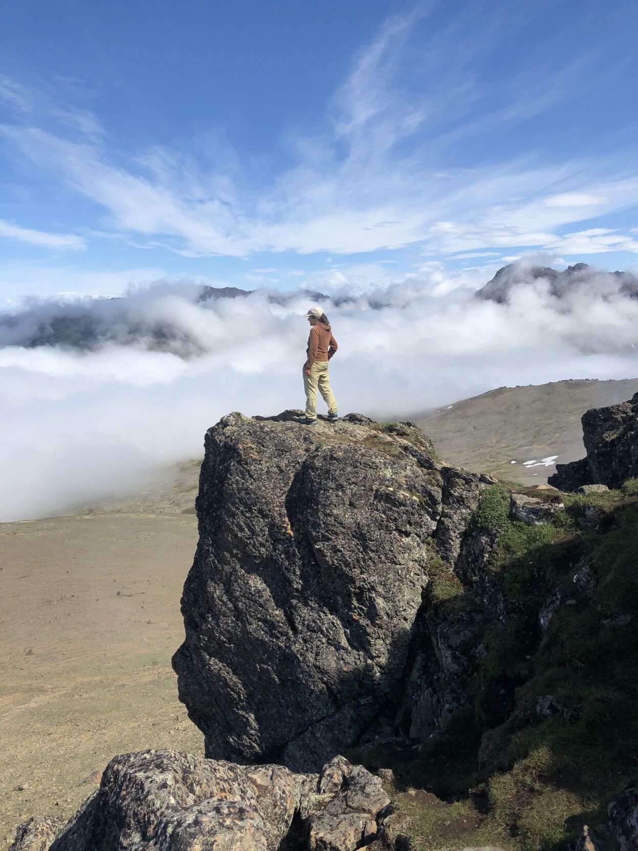 Hiker atop McHugh Peak.jpg